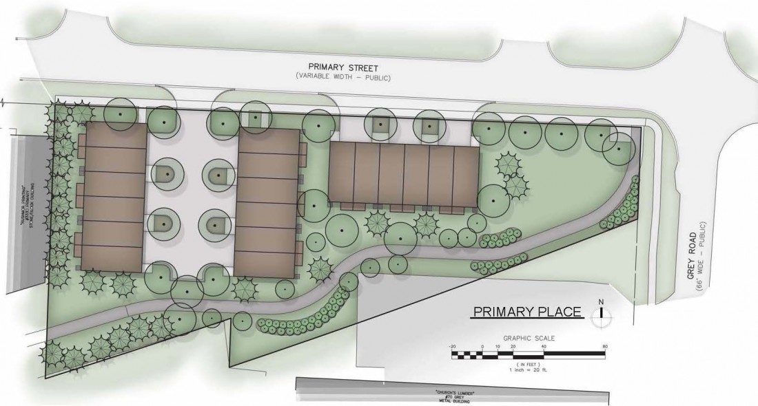 Primary Place Townhomes Downtown Auburn Hills | Steuer & Associates Inc - base_site_plan